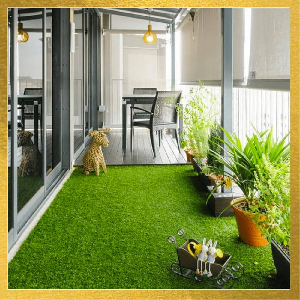 Grass Carpet (Large) - 6x4ft, soft, balcony/garden